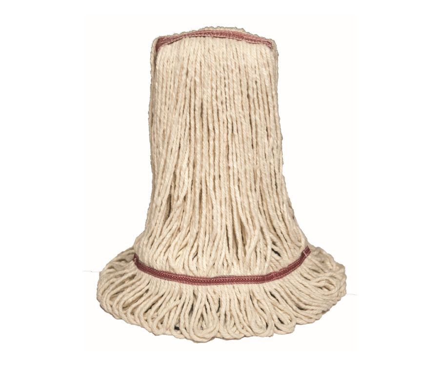 Reliable Brand® 4-Ply White Blend Loop End Wet Mop Head (24 oz., 6 Heads/CS)